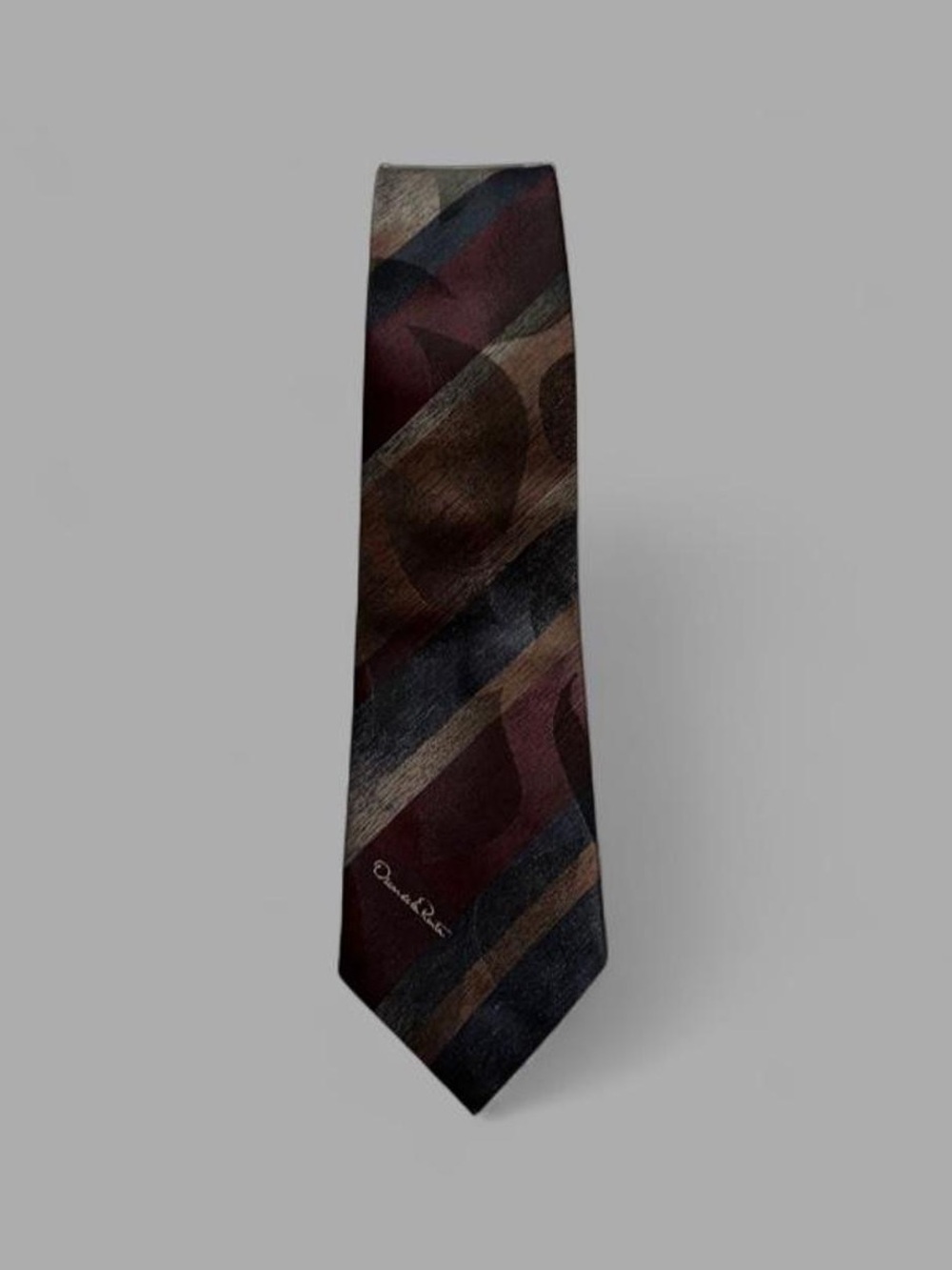 Vintage 90’s Oscar de la Renta Multicolored Casual Preppy Tie